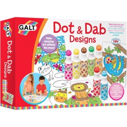 Set creativ pentru copii Arta cu puncte Galt, pictura Dot & Dab, 4 ani+