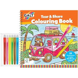 Set de colorat pentru copii Rupe si daruieste cu 6 creioane Galt