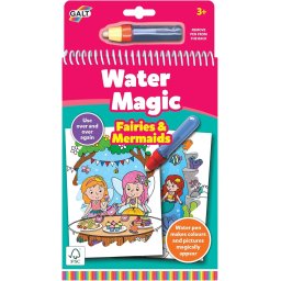 Carte de colorat cu apa reutilizabila Galt Water Magic Zane si Sirene, 3+