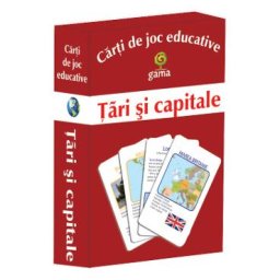 Tari si capitale. Carti de joc educative
