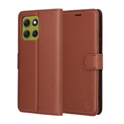 Husa Husa pentru Motorola Moto G86 - Techsuit Leather Folio - Brown