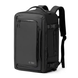 Rucsac 15.6 inch "Defender cabină avion", Pu, Negru - Perfect pentru Scoala, Job sau City-Break