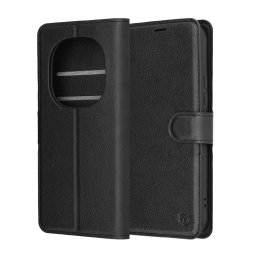 Husa Husa pentru Xiaomi Redmi Note 15 Pro+ 5G / Poco M8 Pro 5G - Techsuit Leather Folio - Black