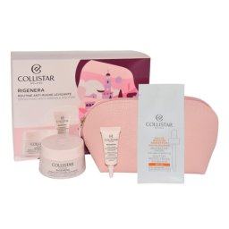 Zestaw Collistar Rigenera Anti Wrinkle Smoothing Cream 50ml + Anti Wrinkle Smoothing Eye Contour 5ml + Protective Magic Drops Sachet + Cosmetics Bag