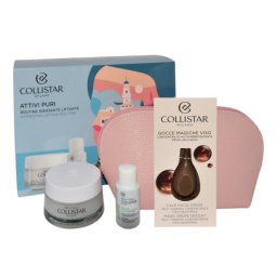 Zestaw Collistar Attivi Puri Facial Lotion 15ml + Volumizing Face Cream 50ml + Cosmetics Bag