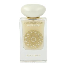 Gulf Orchid Angel Musk - Apă de parfum (EDP), 60 ml - Categorie olfactivă: Oriental/pudrat-dulce - Note vârf: Note condimentate, Davana, Fructe uscate - Note mijloc: Trandafir, Santal, acord gourmand - Note bază: Tonka, Mosc, Vanilie