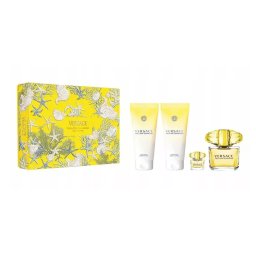 Set Versace Yellow Diamond, EDT 90 ml + gel de duș 100 ml + loțiune corp 100 ml + EDT 5 ml