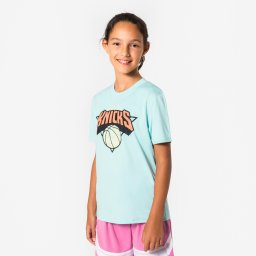 Tricou de baschet NBA KNICKS TS900 Albastru-Gri Copii