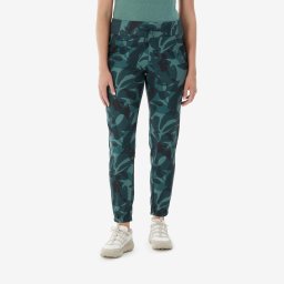 Pantalon de drumeție NH100 verde, damă