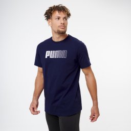 Tricou din bumbac Puma Bleumarin Bărbați