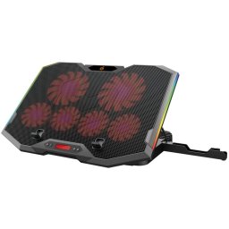 CONCEPTRONIC ERGO 6-Fan Gaming Laptop Cooling Pad with Mobile Holder
