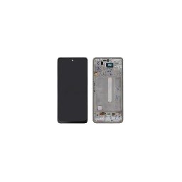 Display cu rama Samsung Galaxy A53, SM-A536, White, OLED