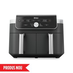 Airfryer DualZone DZ901, 2470W, 9.5L, 6 funcții de gătit, gri Ninja