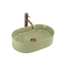 REA-U3612 - Lavoar pe blat VANDA 31x49 cm ceramică/verde