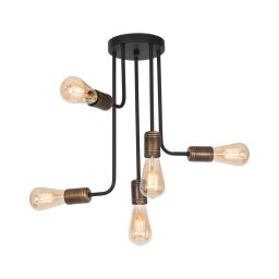 Candelabru pe tijă, 5 x soclu E27, max. 15 W, 230 V