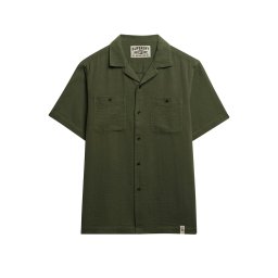 SUPERDRY Cămaşă D2 Stud Merchant Textured M4011123A 1th beetle green