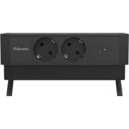 Priza modulara Fellowes, Filex Power Desk Up 2.0 cu 2 prize 230V, 2x USB-C (30W), eGST, Negru