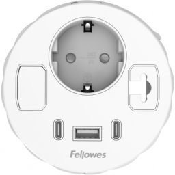 Priza modulara Filex Power-Spot, eGST, 80mm, USB-A + 2x USB-C, cablu ghidaj, alb, Fellowes