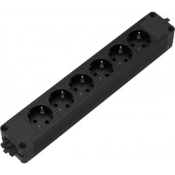 Bloc priza modulara eGST 2.0, Filex Power Strip, 6 iesiri, negru, Fellowes