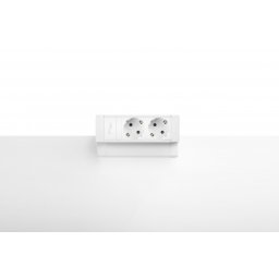 Priza modulara Fellowes, Filex Power Desk Up 2.0 cu 2 prize 230V, Conector eGST, Alb