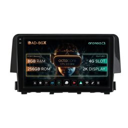 Navigatie Honda Civic X Sedan (2015-2021), Android, X-Octacore 8GB RAM + 256GB ROM, 9.5 Inch - AD-BGX9008+AD-BGRKIT004