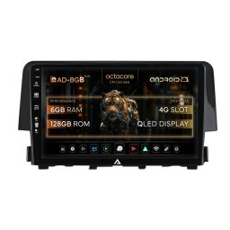 Navigatie Honda Civic X Sedan (2015-2021), Android, B-Octacore 6GB RAM + 128GB ROM, 9 Inch - AD-BGB9006+AD-BGRKIT004