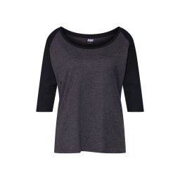 Urban Classics Tricou gri metalic / negru