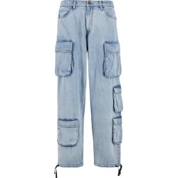 Urban Classics Pantaloni eleganți albastru denim