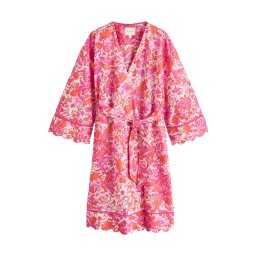 LAURA ASHLEY Halat pentru dimineață crem / roz / roșu / roșu orange