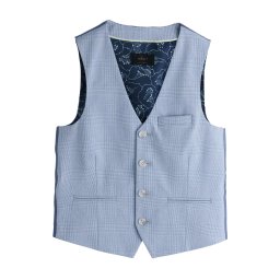 Next Vestă albastru deschis / alb