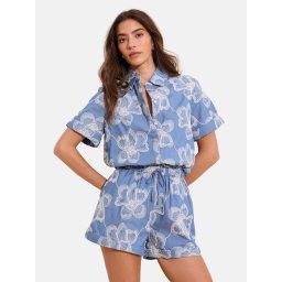 Lipsy Pantaloni safir / alb