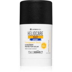Heliocare 360° Sport Transparent Stick baton cu protectie solara SPF 50+ 25 g