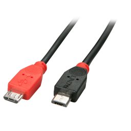 Cablu micro USB-B la micro USB-B T-T OTG 0.5m, Lindy L31758*