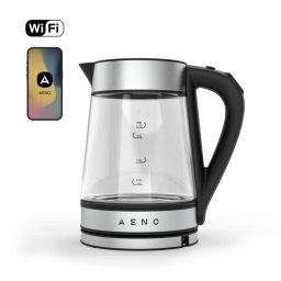 Cana electrica AENO AEK0001S, 2200W, 1.7 L, Сticla, Wi-Fi, Strix, Negru