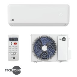 Aparat de aer conditionat cu invertor TechPoint TCP H12 MAXCOOL, 12000 BTU, 22 m², A++, R-32, Alb