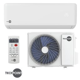 Aparat de aer conditionat cu invertor TechPoint TCP H24 MAXCOOL, 24.000 BTU, 47 m², A++, R-32, Alb