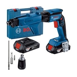 Bosch - GTB 185-LI - Masina de insurubat cu 2 acumulatori, Li-Ion, 18 V, 2 Ah, 32 Nm, motor fara perii, valiza plastic, accesorii