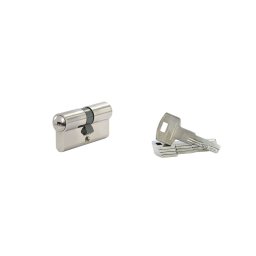 Butuc usa, profil european, 30 x 30 mm, 5 chei, nichelat, Dynamic