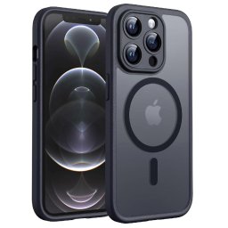 Husa Husa pentru iPhone 12 Pro - Techsuit PureFrost MagSafe - Frosted Black