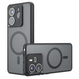Husa Techsuit PureFrost MagSafe Frosted - Husă telefon - compatibil cu Xiaomi Redmi Note 14 4G - MagSafe - culoare Negru