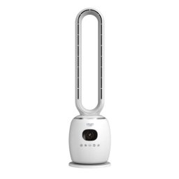 Ventilator Bladeless Tower Fan 86 cm with Remote Control, 60° Oscillation, 3 Speeds, 3 Modes, 1–12 Hour Timer, LED Display