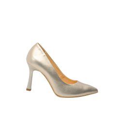 Pantofi eleganți Kordel, cu toc înalt stiletto, aurii, din piele naturală KOR3024-40 EU