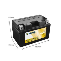 Baterie Moto AGM 12V 8Ah Varta Powersports TZ10S-4 / 508901015