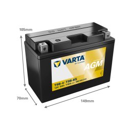 Baterie Moto AGM 12V 8Ah Varta Powersports T9B-4 / 508902012