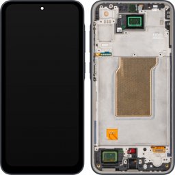 Display cu Touchscreen MP compatibil cu Samsung Galaxy A35 5G A356, cu Rama, Negru