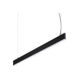 Ideal Lux - Lustră LED suspendată pe cablu STEEL, 29 W, 230 V, 4000 K, CRI 90, 120 cm, neagră