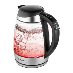 Concept RK4120 – Fierbător electric cu încălzire rapidă, inox, 1,7 l, 2200 W/230 V, cu reglare a temperaturii