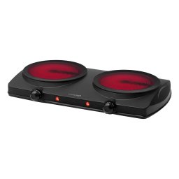 Concept VE3060 - Plită electrică dublă 2500W/230V, negru