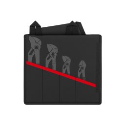 Husa KNIPEX pentru clesti Cobra 150-300 mm, 4 compartimente, pentru organizare si transport scule 00 19 55 S9 LE