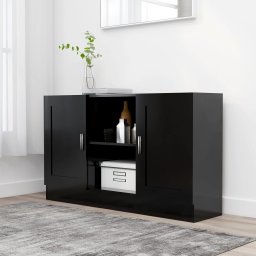 Servanta, negru, 120 x 30,5 x 70 cm, PAL GartenMobel Dekor